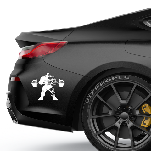 Bodybuilder Aufkleber - Beispielansicht