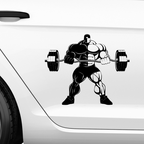 Bodybuilder Aufkleber - Beispielansicht