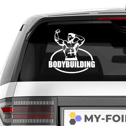 Bodybuilding  Aufkleber - Beispielansicht