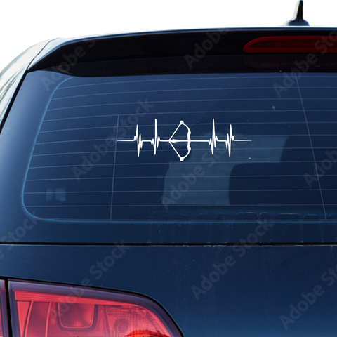 Bogen EKG 1 Aufkleber - Beispielansicht