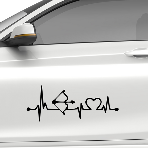 Bogen EKG 2 Aufkleber - Beispielansicht