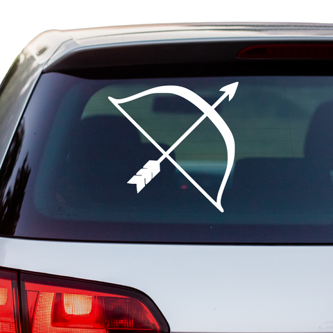 Bogen mit Pfeil 1 Aufkleber - Beispielansicht