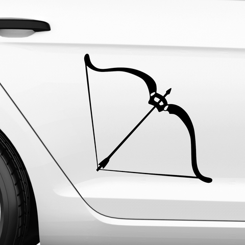 Bogen mit Pfeil 2 Aufkleber - Beispielansicht