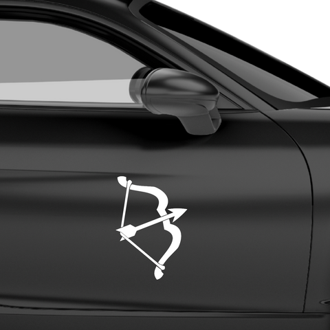 Bogen mit Pfeil 4 Aufkleber - Beispielansicht