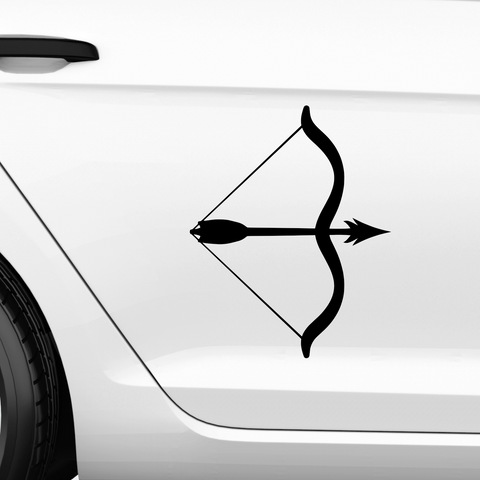 Bogen mit Pfeil 5 Aufkleber - Beispielansicht