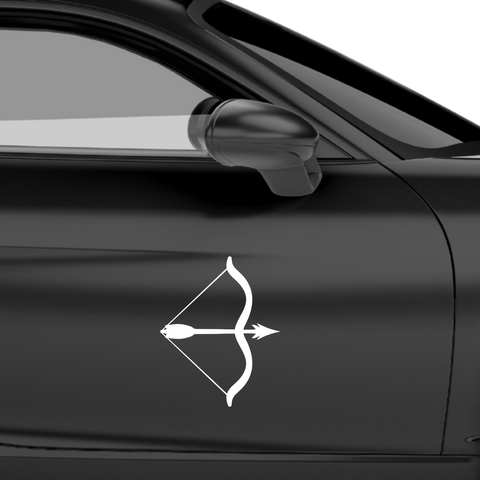 Bogen mit Pfeil 5 Aufkleber - Beispielansicht