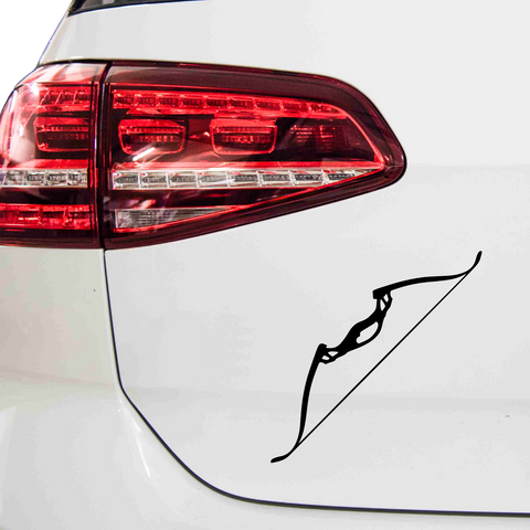 Bogen ohne Pfeil Aufkleber - Beispielansicht