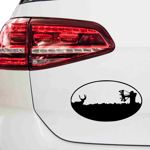 Bogenschütze mit Hirsch Aufkleber - Beispielansicht
