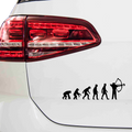 Bogenschiessen Evolution Aufkleber - Beispielansicht