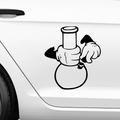 Bong in Hand Aufkleber - Beispielansicht