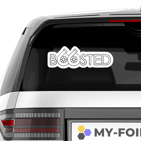 Boosted Aufkleber - Beispielansicht