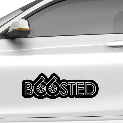 Boosted Aufkleber - Beispielansicht