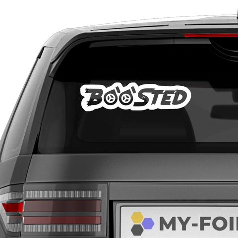 Boosted Turbo Aufkleber - Beispielansicht