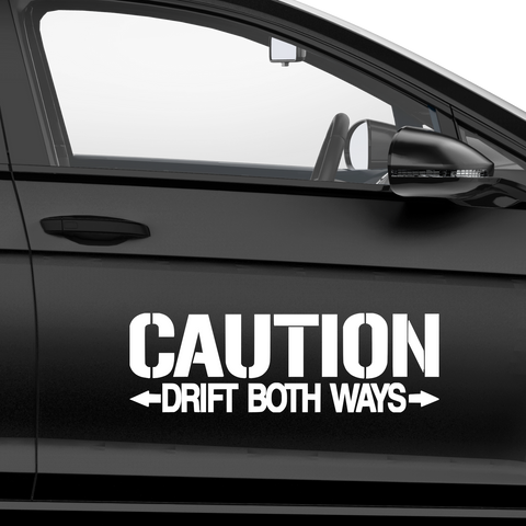 Both Ways Aufkleber - Beispielansicht