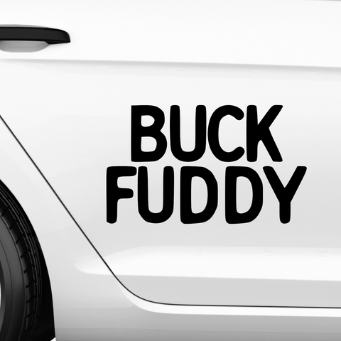 Buck Fuddy Aufkleber - Beispielansicht