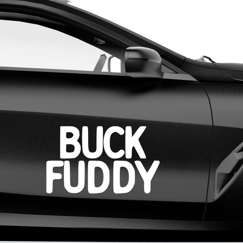 Buck Fuddy Aufkleber - Beispielansicht