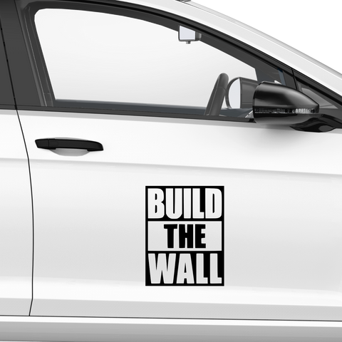 Build the Wall Aufkleber - Beispielansicht