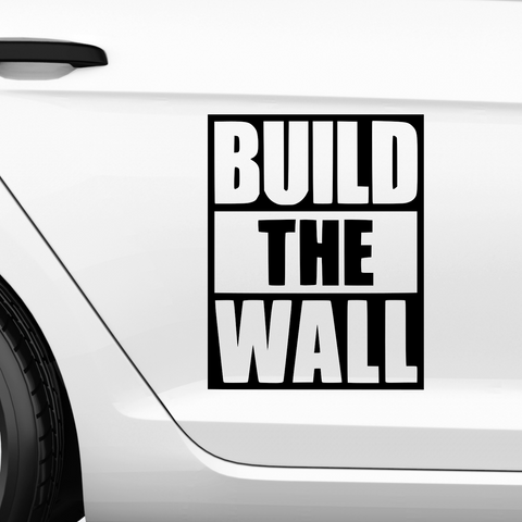 Build the Wall Aufkleber - Beispielansicht