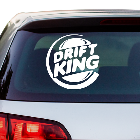 Burgerking Driftking Aufkleber - Beispielansicht