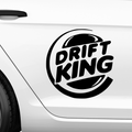 Burgerking Driftking Aufkleber - Beispielansicht