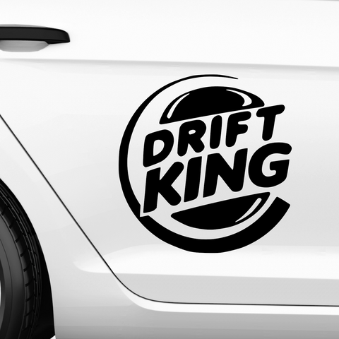 Burgerking Driftking Aufkleber - Beispielansicht