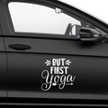 But First YOGA Aufkleber - Beispielansicht