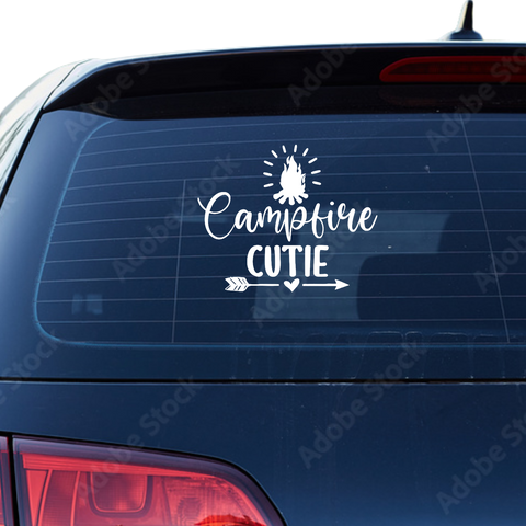 Campfire cutie Aufkleber - Beispielansicht