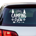 Camping Crew Aufkleber - Beispielansicht