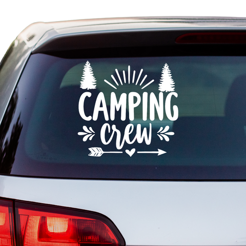 Camping Crew Aufkleber - Beispielansicht