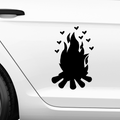 Camping Feuer Aufkleber - Beispielansicht