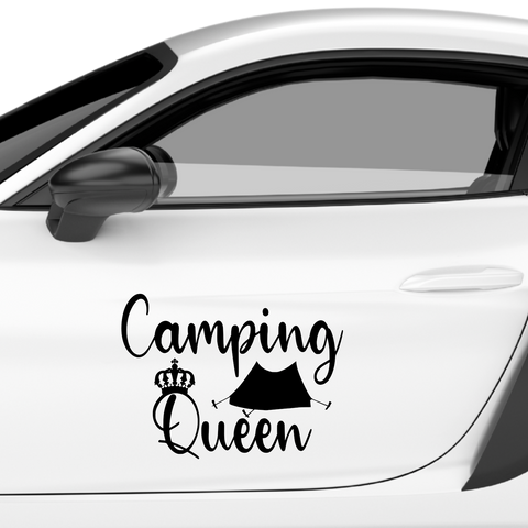 Camping Queen Aufkleber - Beispielansicht