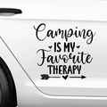 Camping is my favorite therapy Aufkleber - Beispielansicht