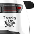 Camping is my favorite therapy Aufkleber - Beispielansicht