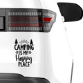 Camping is my happy place Aufkleber - Beispielansicht