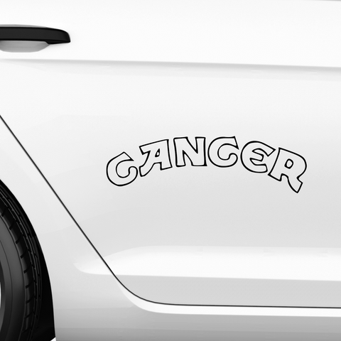 Cancer Camel Fakelogo Aufkleber - Beispielansicht