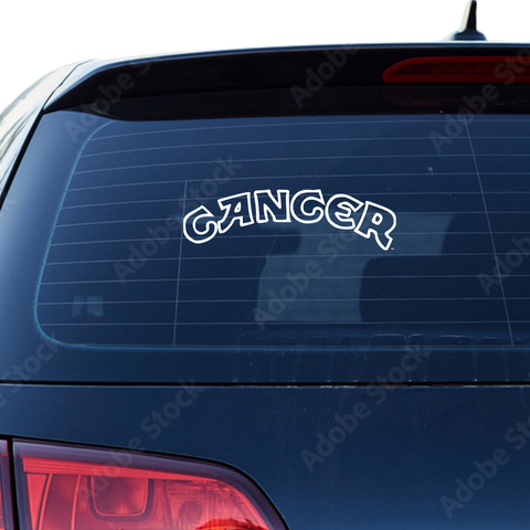 Cancer Camel Fakelogo Aufkleber - Beispielansicht