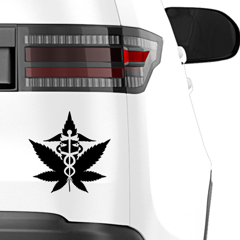 Cannabis Blatt Aufkleber - Beispielansicht