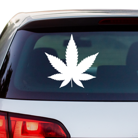 Cannabisblatt1 Aufkleber - Beispielansicht