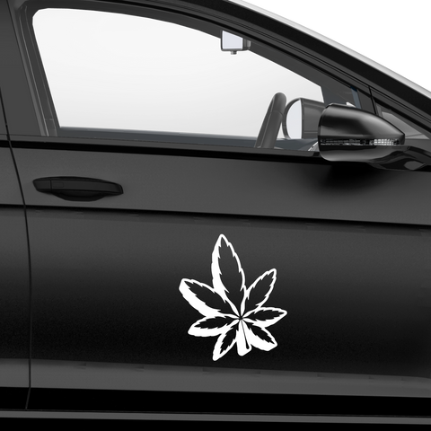 Cannabisblatt2 Aufkleber - Beispielansicht