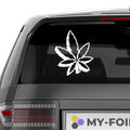 Cannabisblatt2 Aufkleber - Beispielansicht