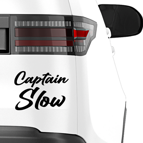Captain Slow Aufkleber - Beispielansicht
