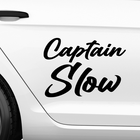 Captain Slow Aufkleber - Beispielansicht