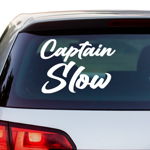 Captain Slow Aufkleber - Beispielansicht
