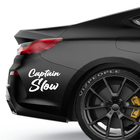 Captain Slow Aufkleber - Beispielansicht