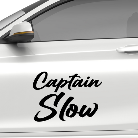 Captain Slow Aufkleber - Beispielansicht