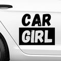 Car Girl Aufkleber - Beispielansicht