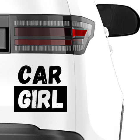 Car Girl Aufkleber - Beispielansicht