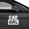 Car Girl Aufkleber - Beispielansicht
