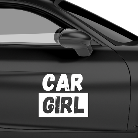 Car Girl Aufkleber - Beispielansicht