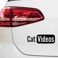 Cat videos You Tube Fakelogo Aufkleber - Beispielansicht